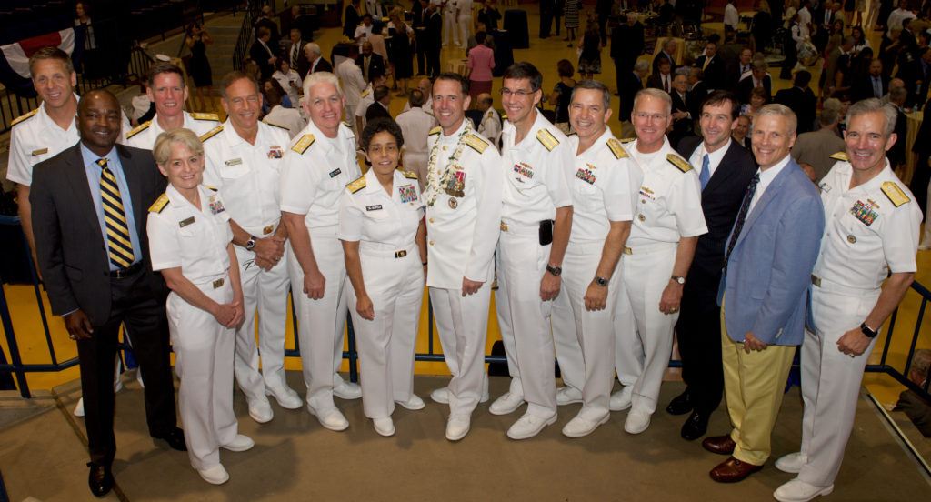 Class of 1982 Flag Officers at the CNO Change of Command reception.